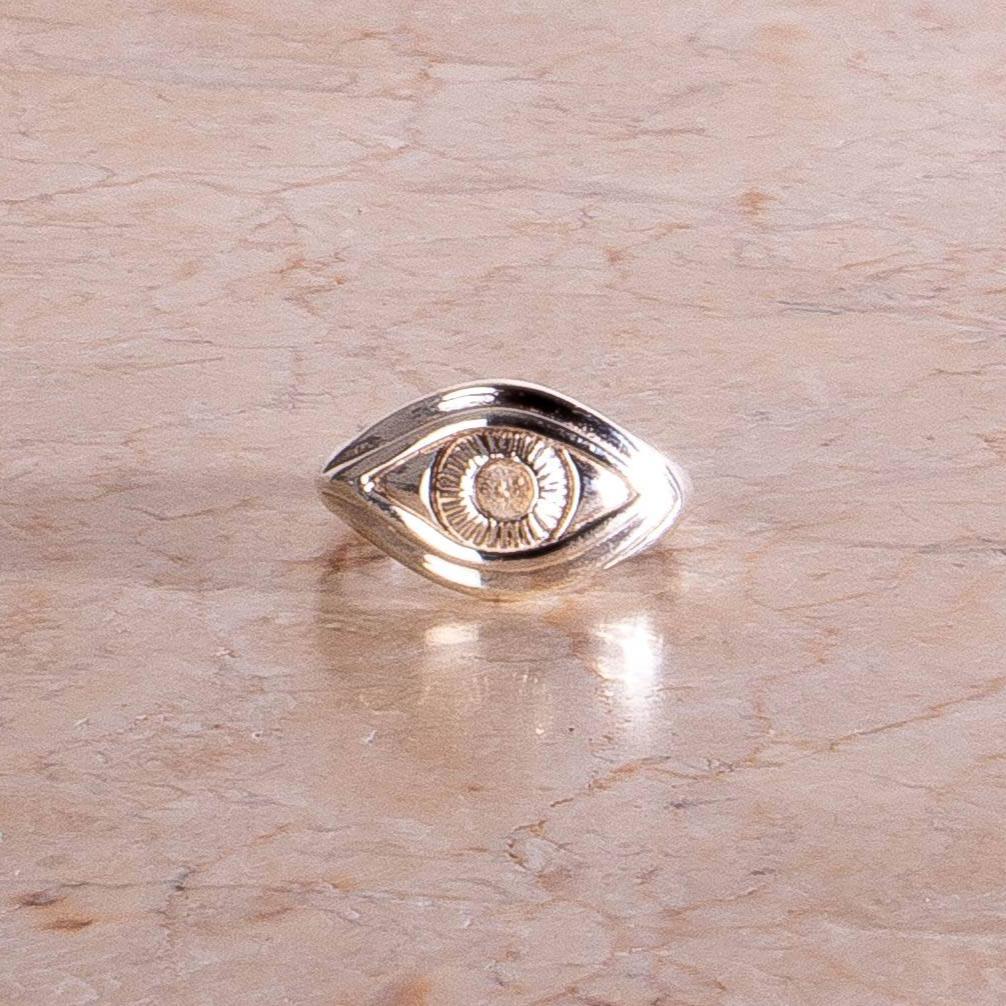 Evil Eye Protection Eye Ring made of 925 Sterling Silver